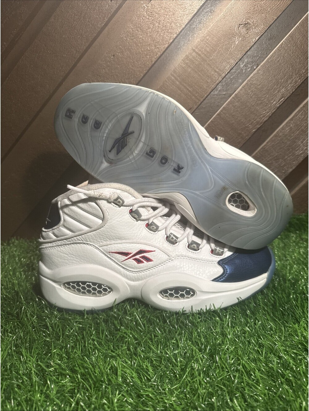 Size 9.5 - Reebok Question 2016 Mid Blue Toe